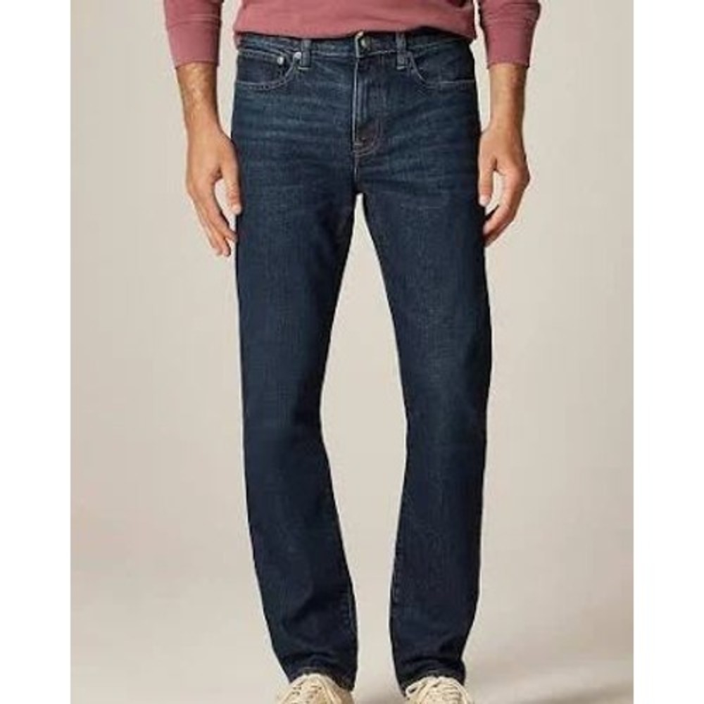 J.Crew 484 Slim Fit Stretch Jeans One Year Wash Mens 36x32‎ Classic Denim Preppy